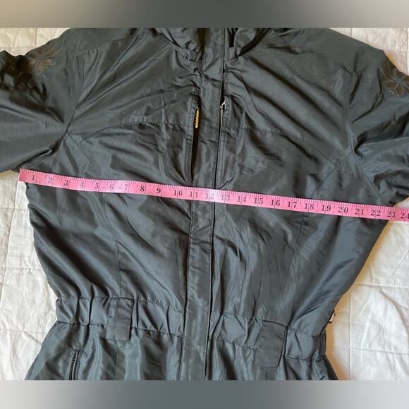 Vintage Fera Signatures Black Fair Isle Snowflake Embroidery Snow Jumpsuit - 12 - Picture 11 of 16